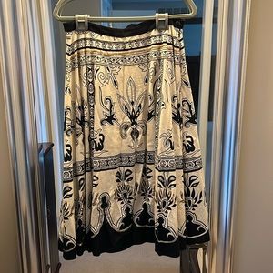 Sequined and beaded boutique midi skirt